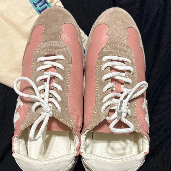 Tory Burch Pink and Cream Sneakers - Picture 8 of 8